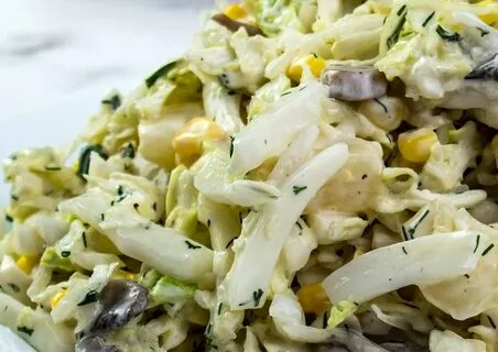 Кальмары с пекинской капустой