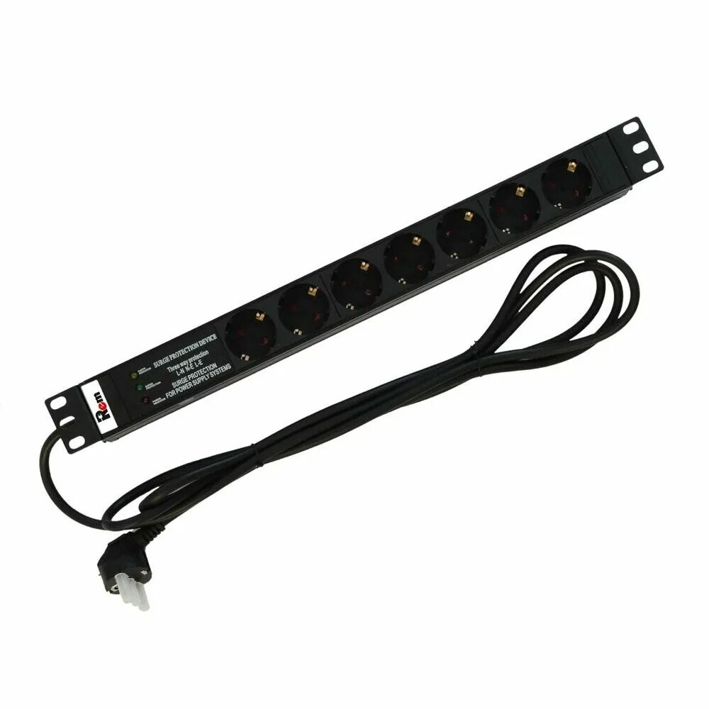 Rem r 16 8s v 440 1.8. Блок розеток rem-16. блок розеток rem-16 с выкл., 8 schuko, 16a, алюм., 19&quot;, шнур 1,8 м.. блок розеток rem. блок розеток rem-16 c инд., 9 schuko, 16а, алюм., 19&quot;, шнур 3м..