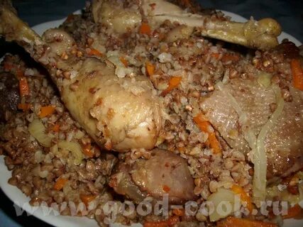 Рецепт гречки с курицей в рукаве