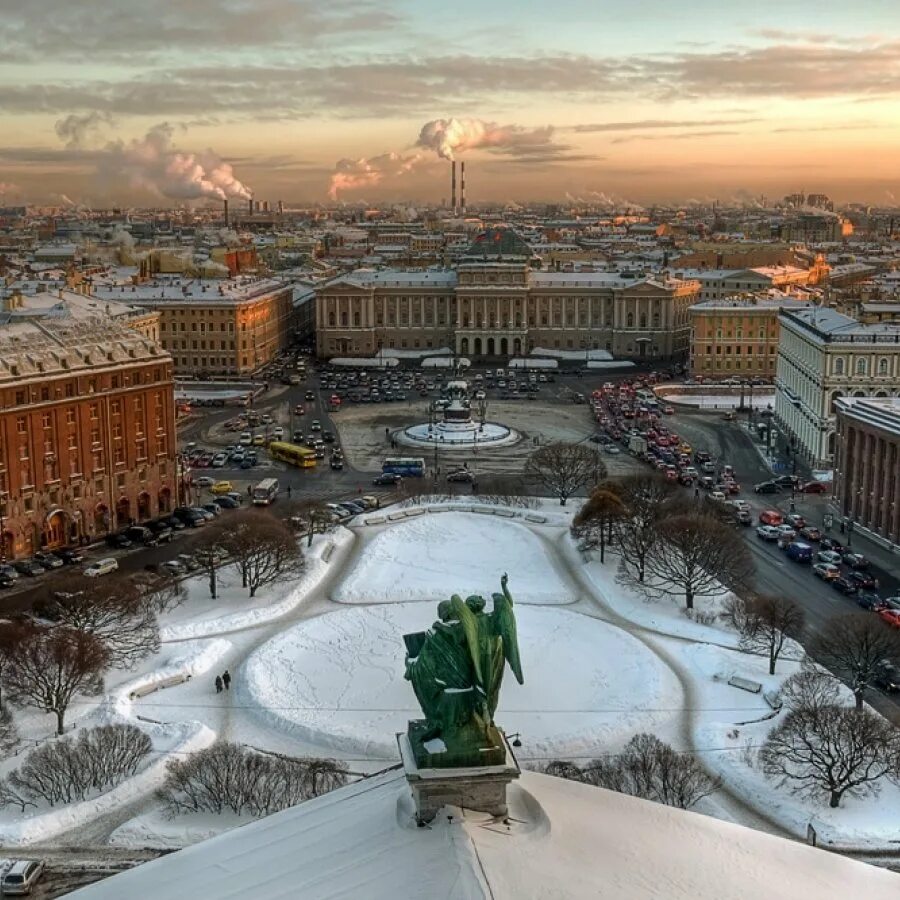 Спб январь. Гордеев Эдуард Исаакиевская площадь. Санкт-Петербург зима. Зимний Петербург. Предзимний Питер.