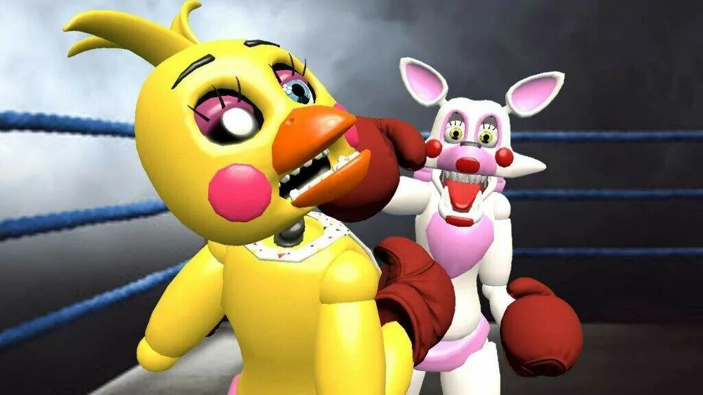 Включи песня чика. Чика против Мангл. Бонни против Мангл. Toy chica vs Mangle. Чика и мангал.