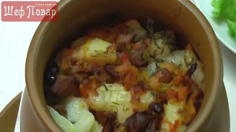 Лисички в горшочке