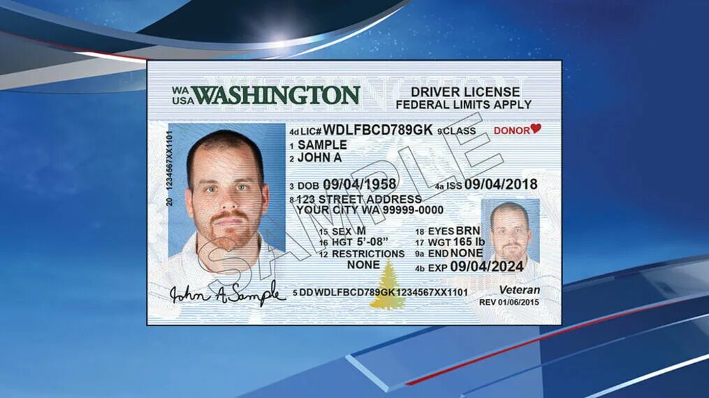 License us. Washington Driver License.