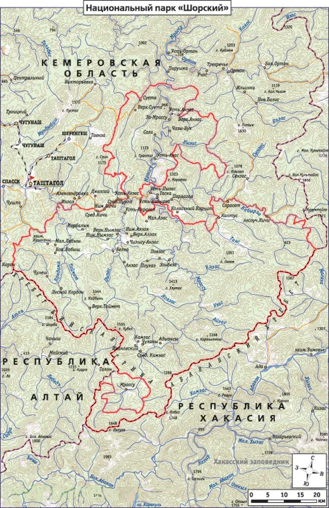 Кабырза кемеровская область на карте. Граница шорского национального парка. Шорский национальный парк на карте. Карта горной Шории в Кемеровской области. Границы шорского национального парка карта.