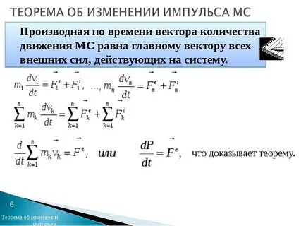 Теорема об изменение