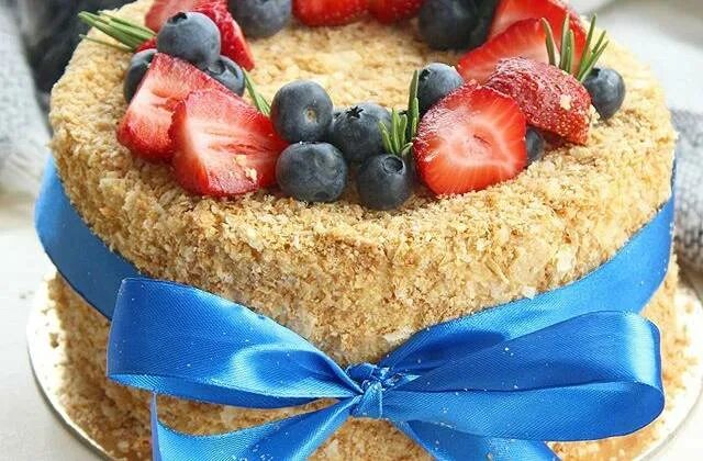 Napoleon Cake Recipe Russian Napoleon Cake - YouTube