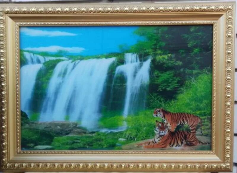 Световая картина "Водопад" со звуком пения птиц и водопада купить недорого в Мос