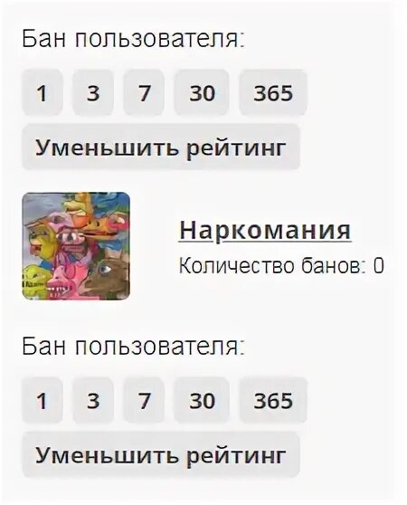 Бан пользователя. Бан пользователя