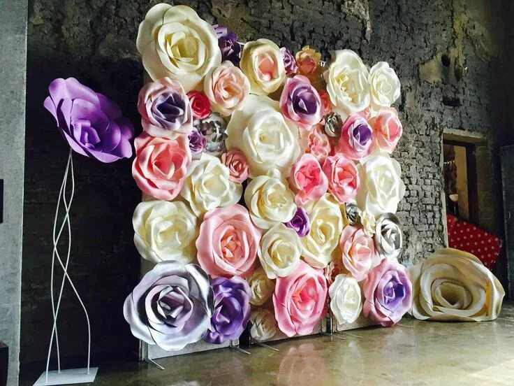 Paper bouquet, wedding bouquet, kusudama flowers, paper flowers, dark bouquet, c