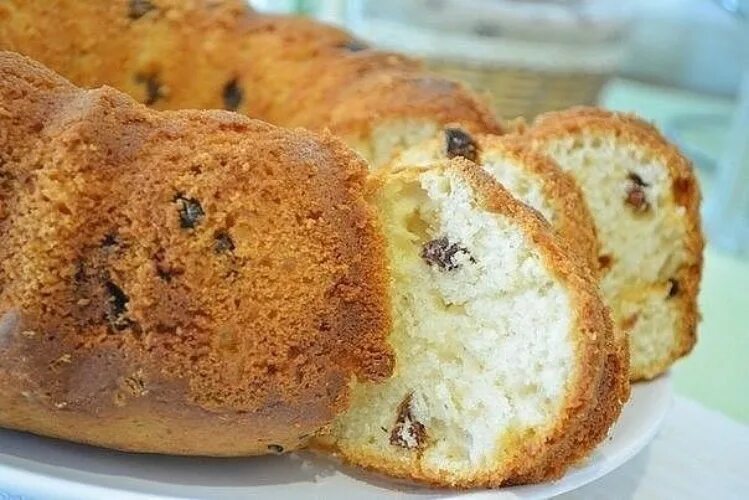 Кекс на кефире с фото пошагово
