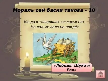 Суть басни такова