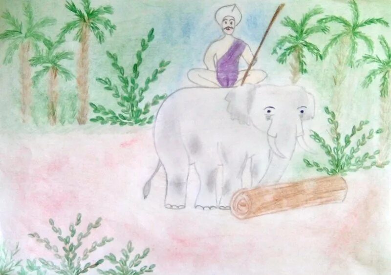 Про слона Житков рисунок. Иллюстрации к рассказу Житкова про слона. Житков про слона рисунки детей. Как слон спас хозяина читать