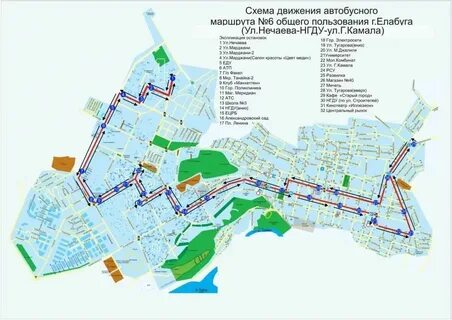 Автобусные транспортные маршруты