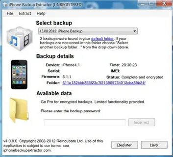 Iphone backup