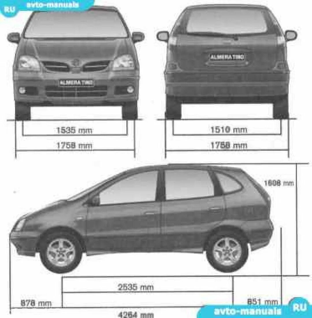 Ниссан Альмера Тино. Nissan Almera Tino габариты. Nissan Tino габариты. Ниссан Тино длина.