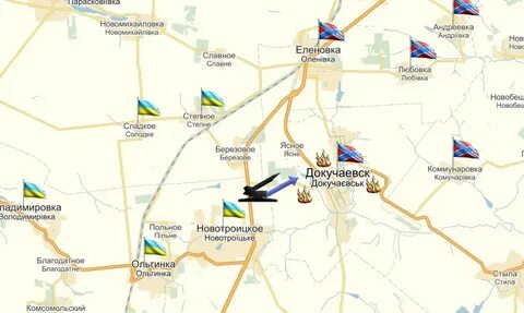 Андреевка донецкая область на карте