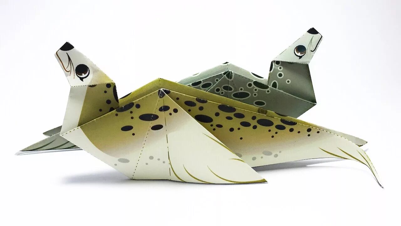 Оригами тюлень. Оригами морской котик. Оригами Нерпа. Оригами леопард.