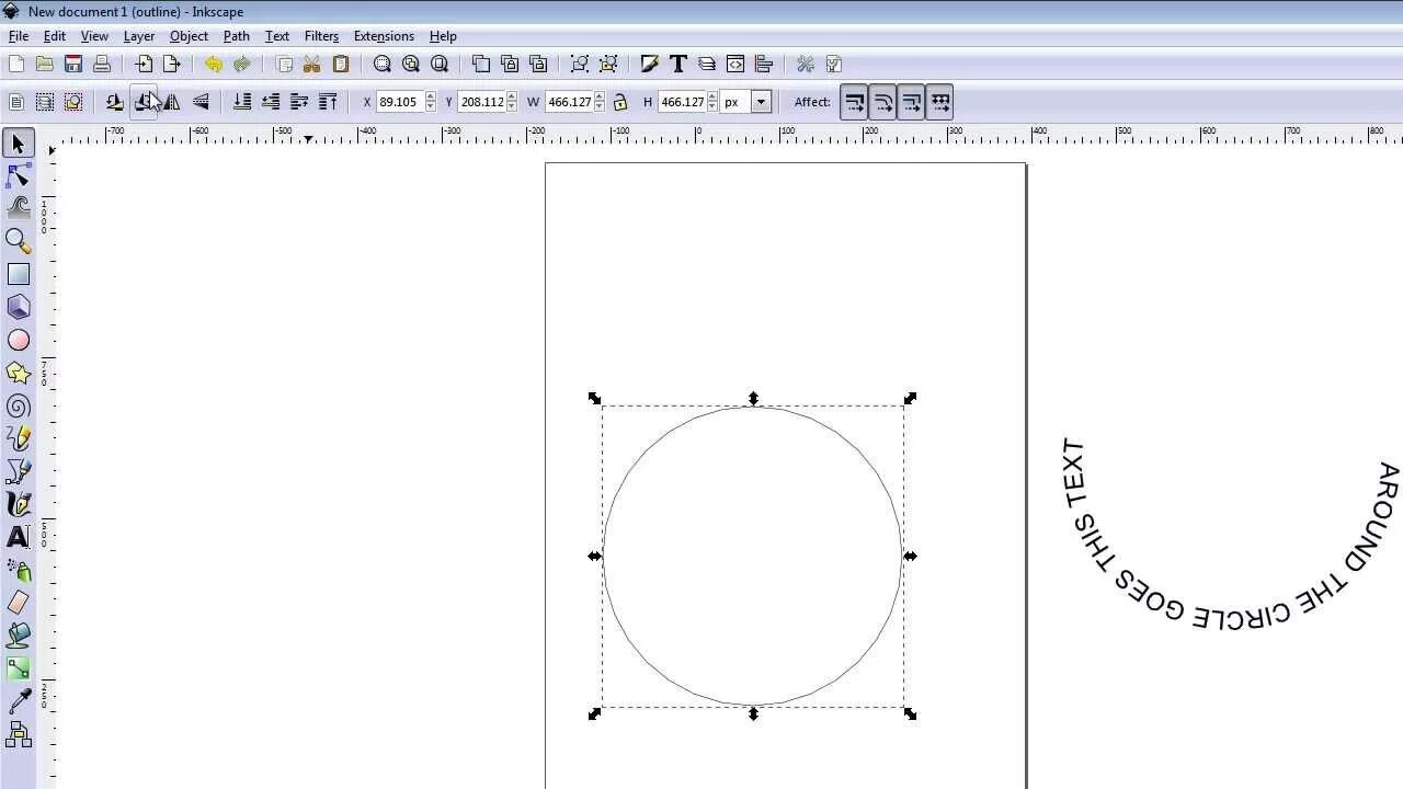 Как сделать в кореле текст по кругу. Окружность inkscape. разместить объекты по кругу inkscape. нарисовать окружность в inkscape. инструмент контура inkscape.