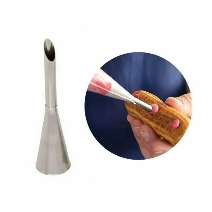 насадка для крема эклеров. насадка для начинки. мультидом насадка для эклеров 8-168. 5x1. 8см da8-168.