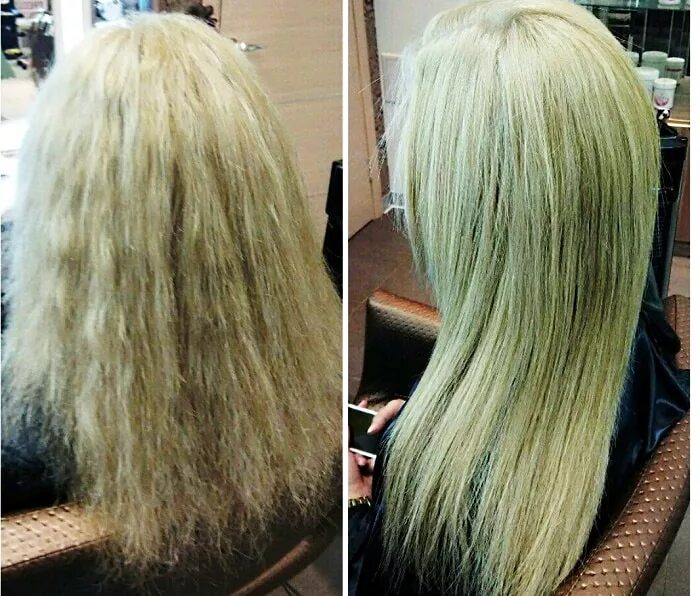 Кератин для волос до и после. Кератиновое выпрямление на поврежденные волосы. Волосы после кератина. Кератиновое выпрямление волос блонд. Кератин на осветленные волосы можно