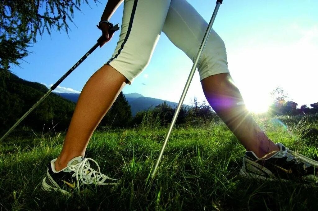 Тренировка 10000 шагов. Нордик Волкинг. Финская ходьба с палками. Скандинавская ходьба в Финляндии. Нордическая ходьба.
