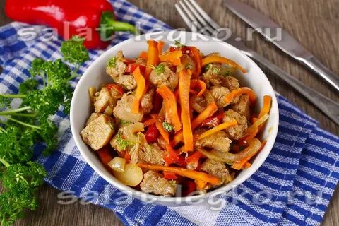 Морковь с соевым мясом