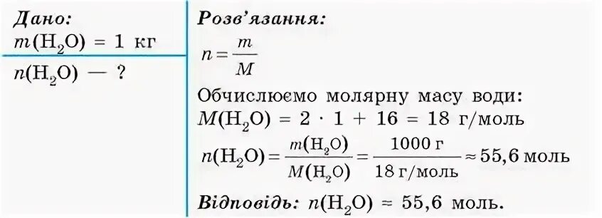 Формула молярной массы водорода