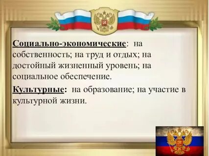 Право на достойную жизнь конституция