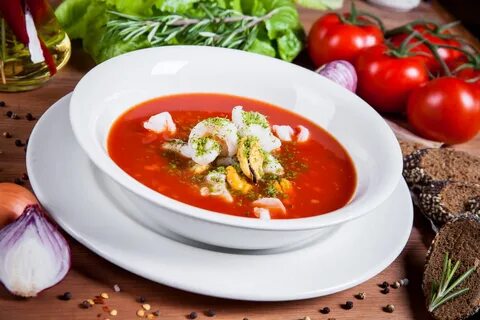Томатный суп с картошкой