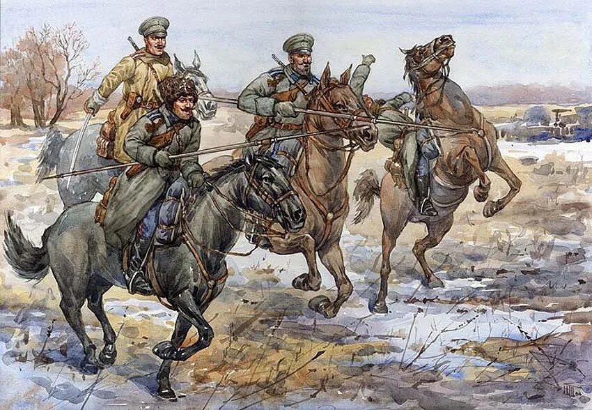 казаки красной армии 1918. константин константинович мамантов. галина недовизий художник. казаки белогвардейцы. шкуро андрей григорьевич.