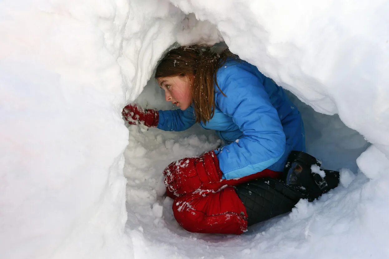 провалиться под снег