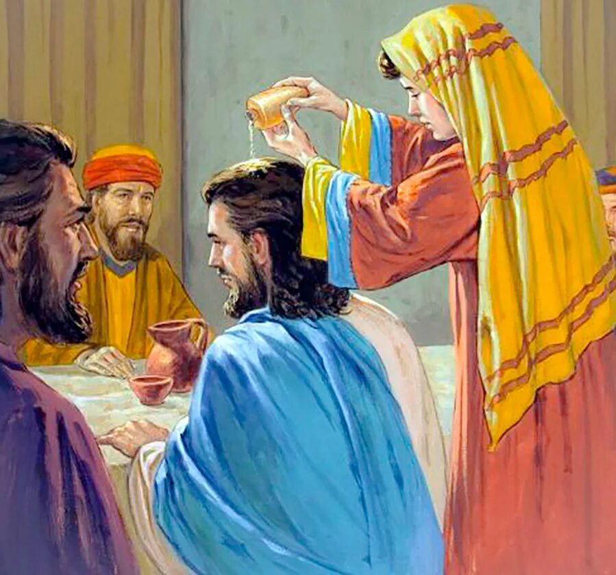 Помазание Иисуса Христа алавастровым сосудом. Неделя фарисея в 2024