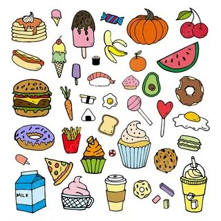 рисунок набор цветных рисунков еды мультфильм PNG , рисунок автомобиля, мультфил