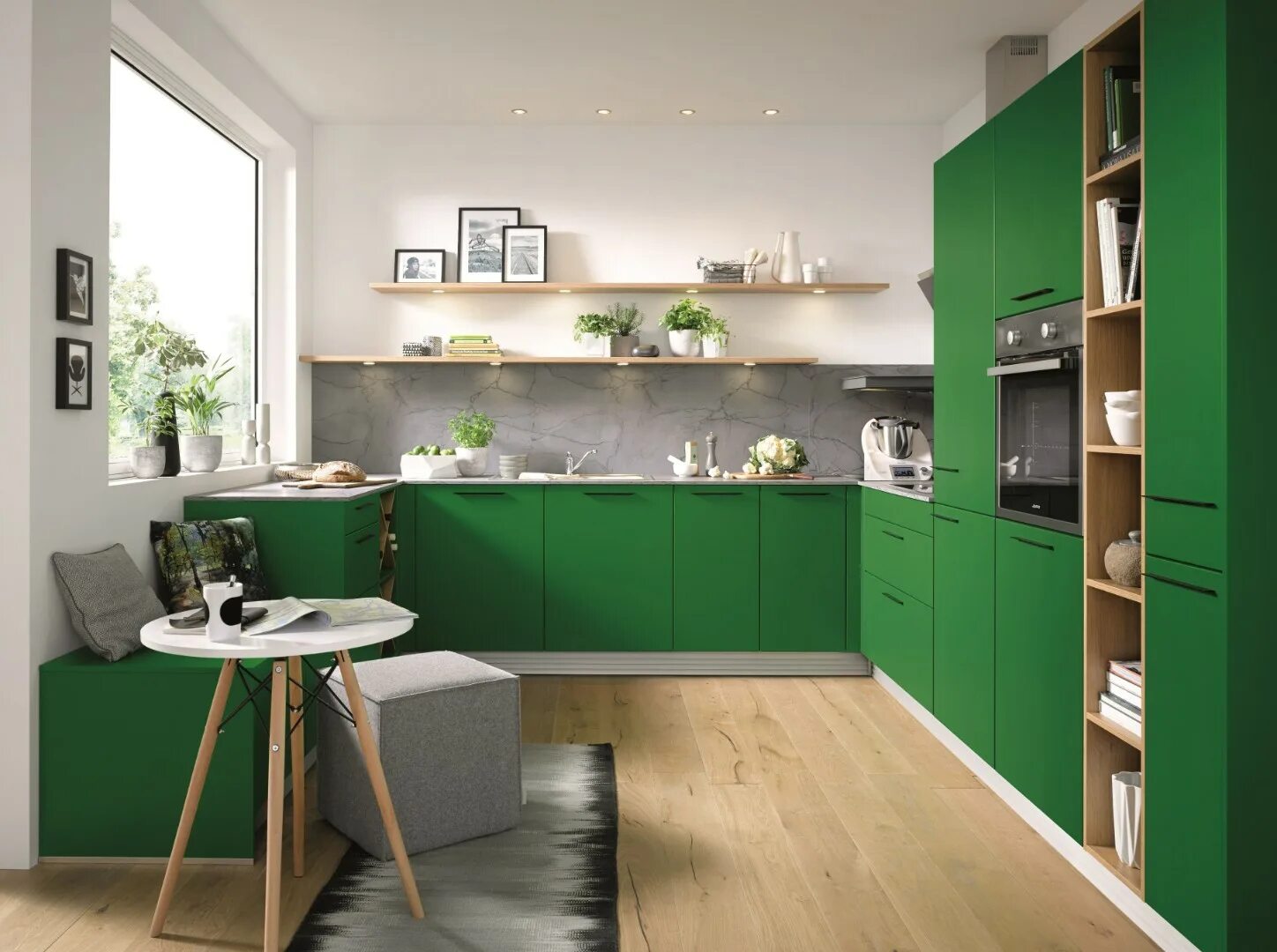 Кухня-гостиная 27 кв.м. в Санкт-Петербурге. Modern kitchen design, Kitchen layou