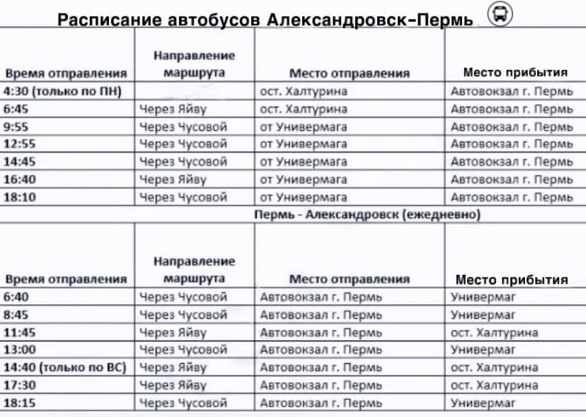 Пермь яйва расписание автобусов. Расписание автобусов Александровск Пермь. Расписание автобусов Александровск Пермь через Чусовой. Расписание автобусов Пермь-Пермь-Александровск. Расписание автобусов Александровск Пермь через Кизел.