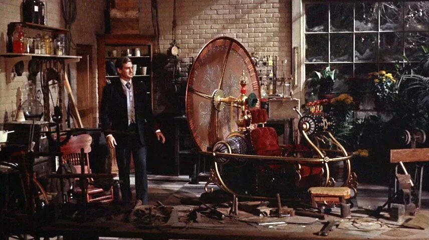 Первый из первых машина времени. Машина времени (the time Machine)(1960). Машина времени фильм 1960. Машина времени Герберт Уэллс фильм 1960. Машина времени Герберта Уэллса фильм 2.