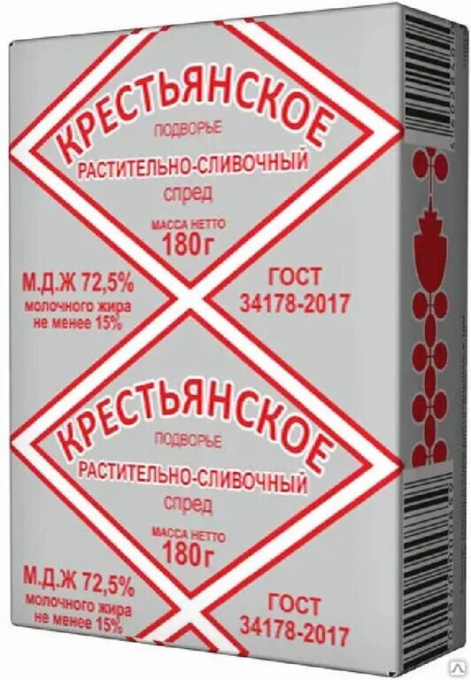 Продукт растительно сливочный. Спред сливочный Крестьянское 72,5% 180 гр Новомытищинское. Спред растительно-сливочный крестьянский. Спред масло. Спред сливочно-растительный.