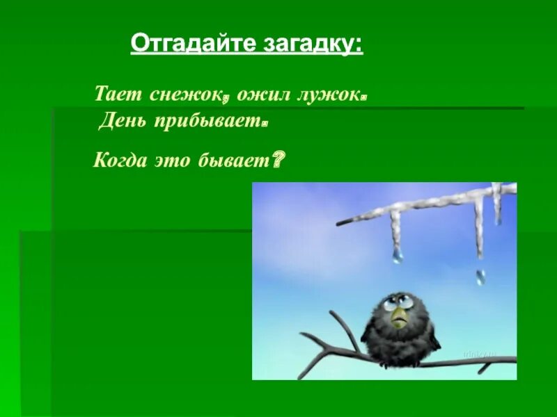 Загадка тает
