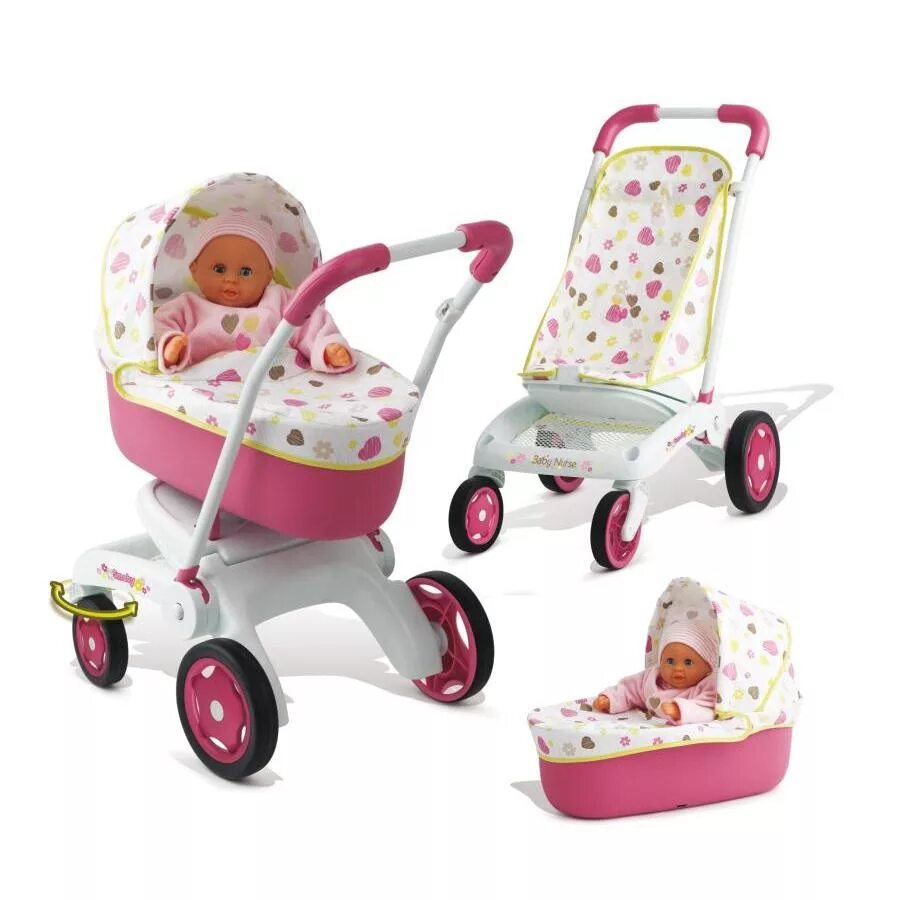 Коляска для кукол Smoby 2 в 1. Коляска для кукол Smoby 2в1 210206. Коляска для кукол Baby nurse. Коляска Smoby Toys Baby nurse. Коляска кукла ребенок