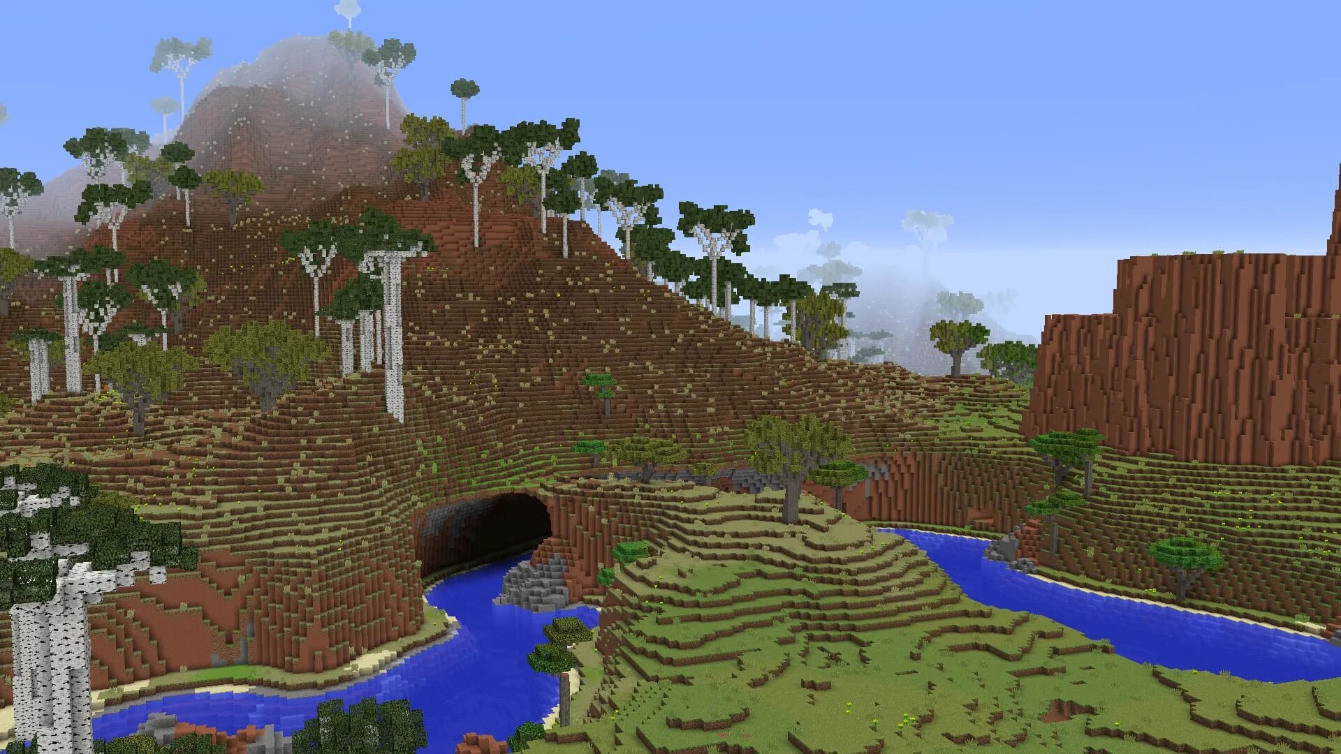Моды на генерацию 1.12 2. Realistic terrain generation 1.12.2.