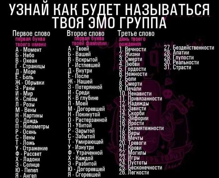 Как назвать девчачью группу