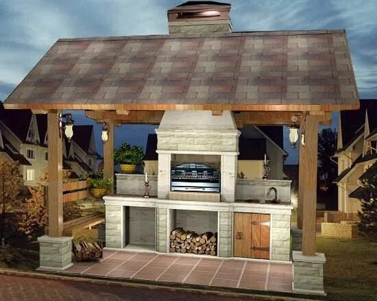 Custom Patio Cover Outdoor kitchen decor, Outdoor kitchen design, Outdoor kitche