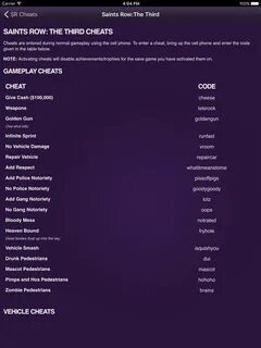 Saints row 3 читы
