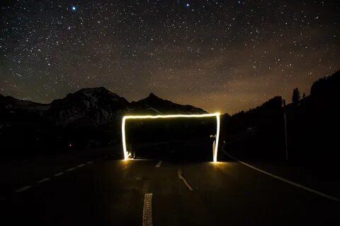 Road midnight
