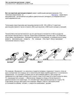 Упражнения на бег на короткую дистанцию