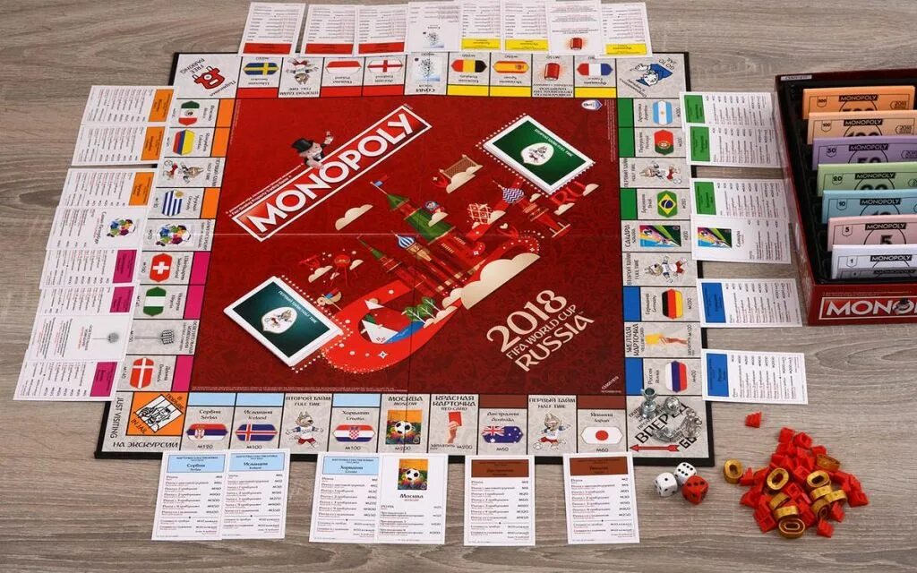 Настольная игра Monopoly FIFA 2018. Монополия FIFA Poly.