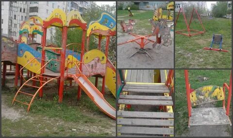 Коллаж детская площадка