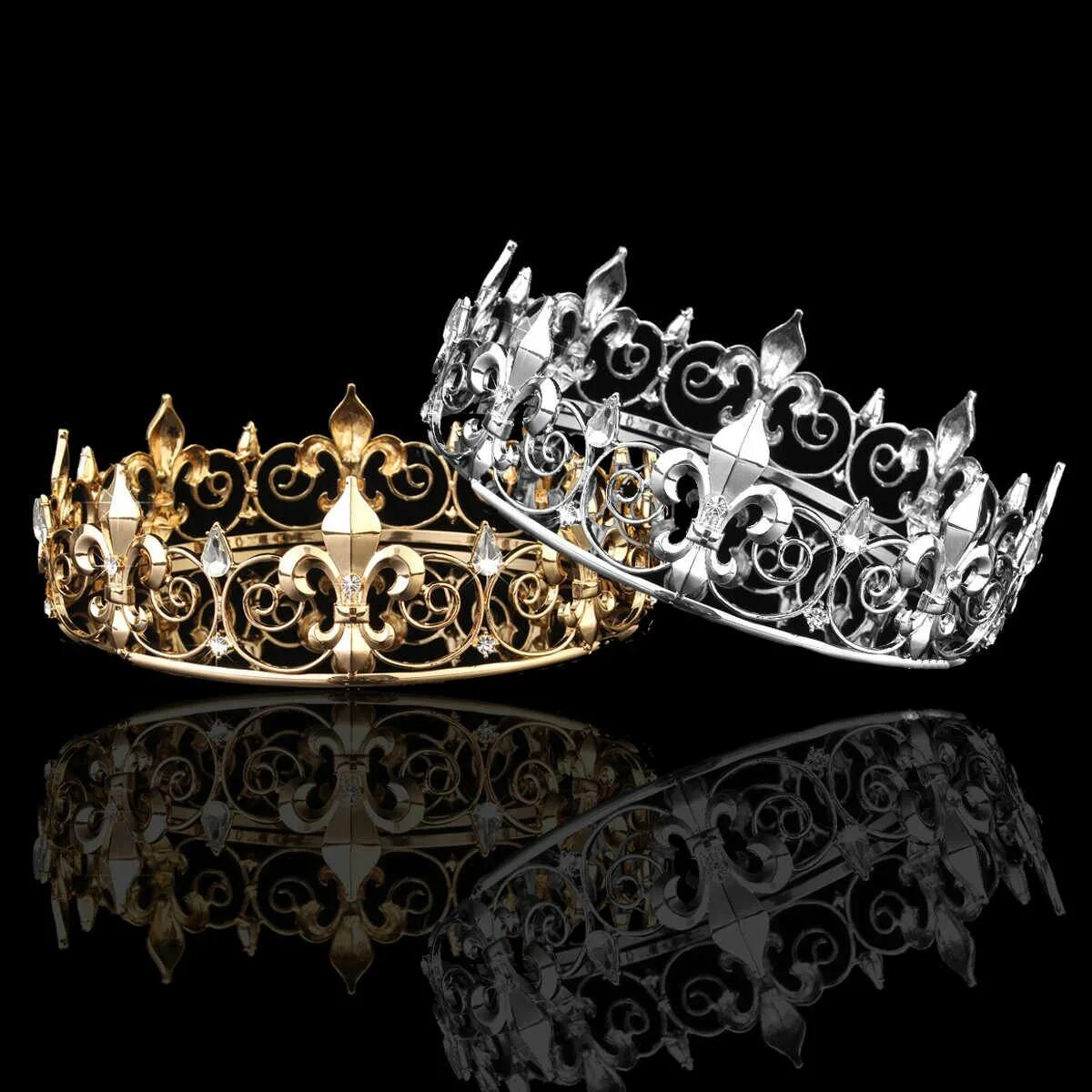 Корона на черном фоне. Диадема корона Королевская Золотая. Диадема короля референс. Красивая корона. Корона короля и королевы.