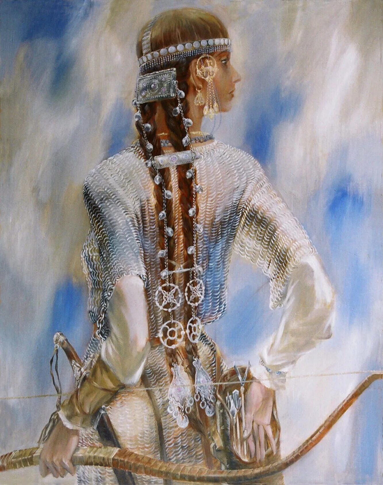 Алабаста богиня башкирии. Картины Булата Гильванова Алтынчеч.