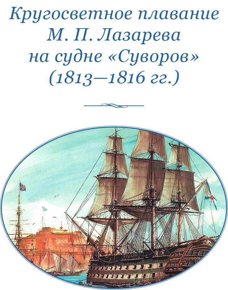 Кругосветное путешествие Михаила Петровича Лазарева. Кругосветное плавание м. п. Лазарева на судне «Суворов» (1813–1816 гг.).